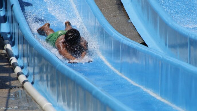 water slide