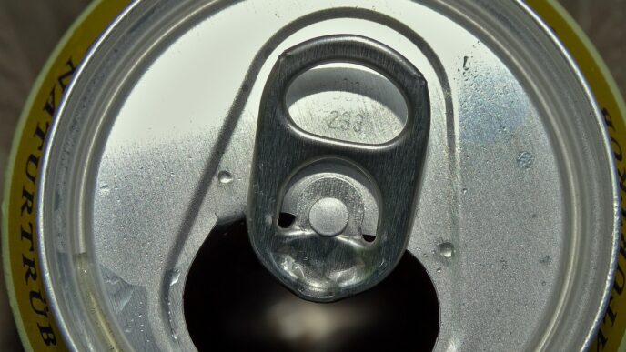 cold beer can