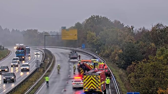 Prometna nesreca gorenjska avtocesta