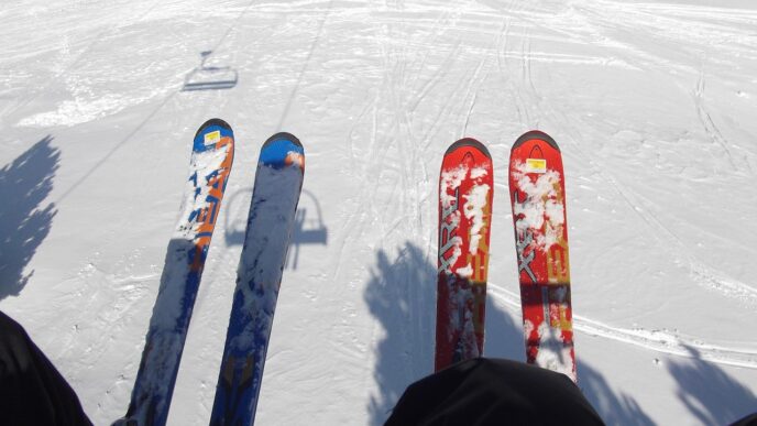 skiing