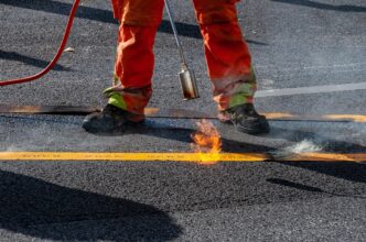 work on road