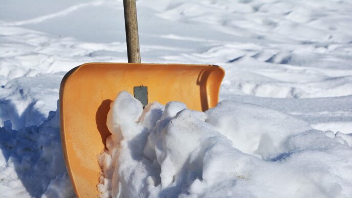 snow shoveling