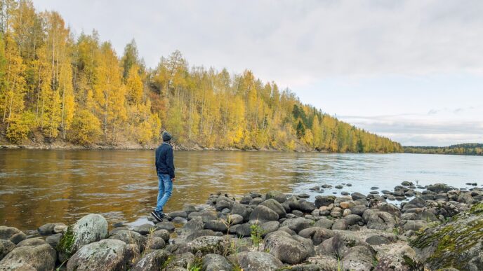 river walking