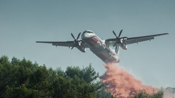 fire plane